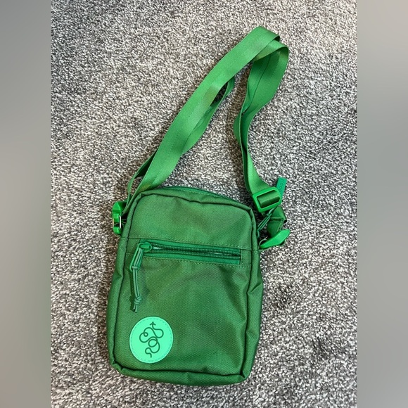 Baboon To The Moon Nylon Sling Crossbody Bag In Green - Picture 2 of 9